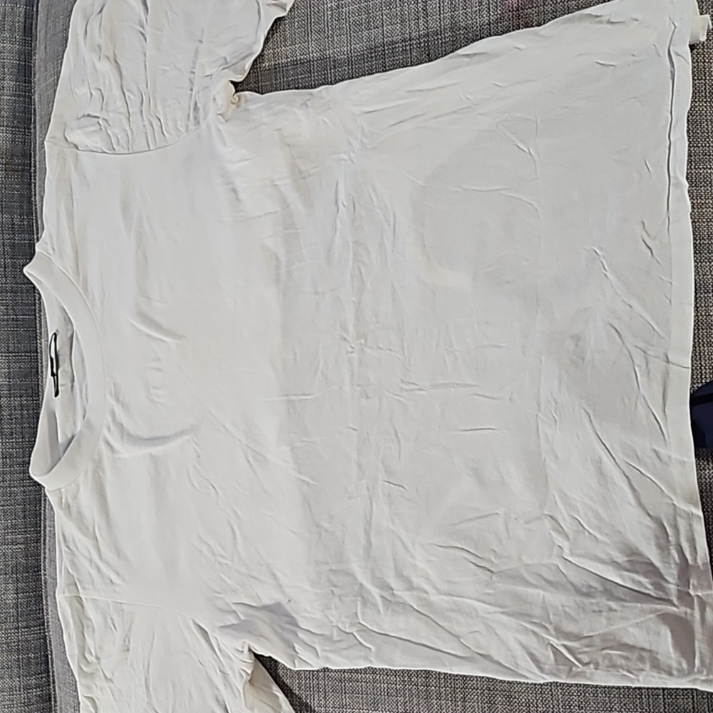 White tshirt open back